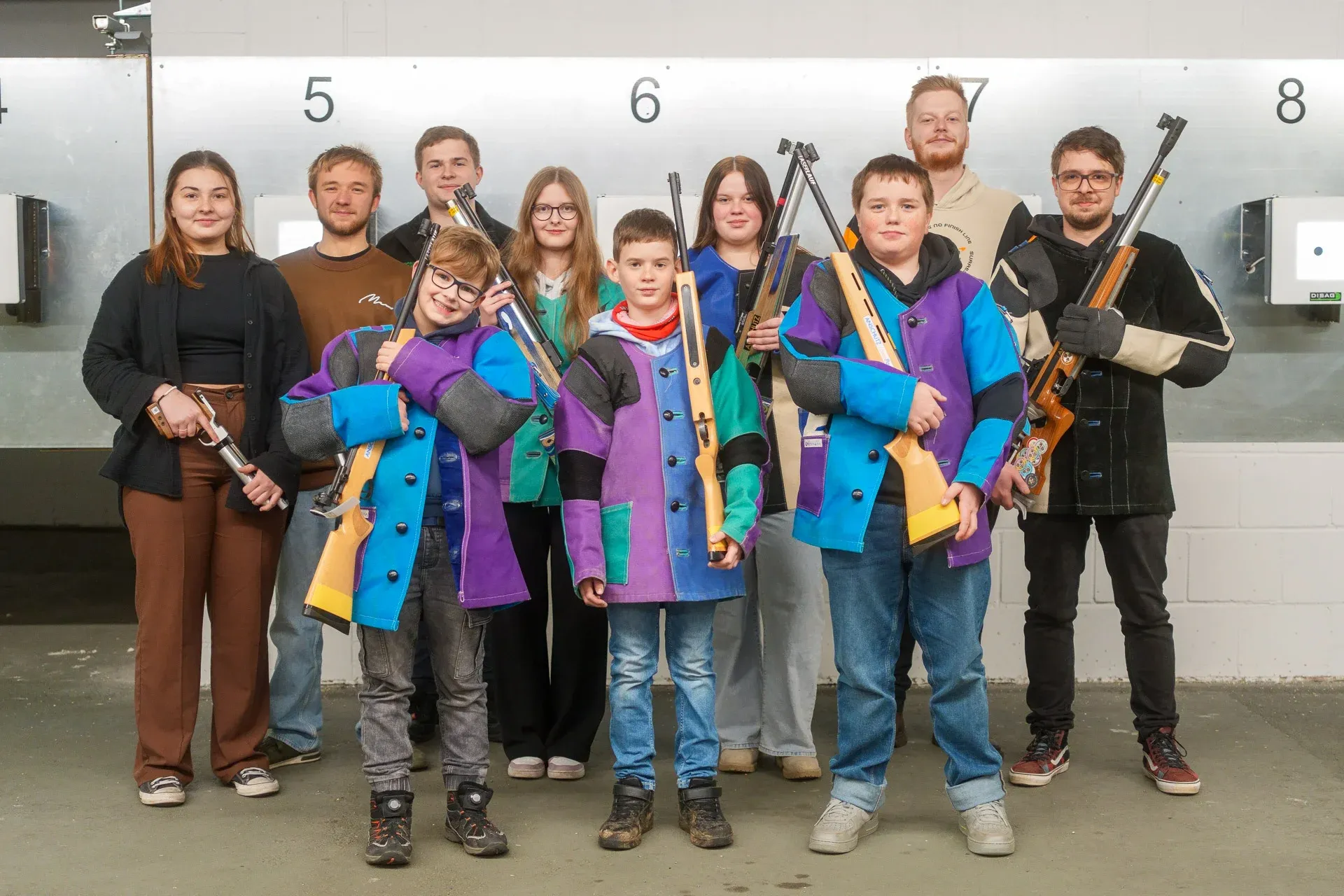 Gruppenfoto der Jungschützen der SG Rehau, Saison 2025/26